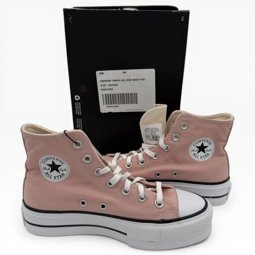 Converse Chuck Taylor All Star Platform Hi Pink Rose‎ Women's 6 Box